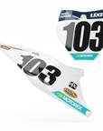 KTM 'PREMIUM WHITE' Series Number Plate Graphics