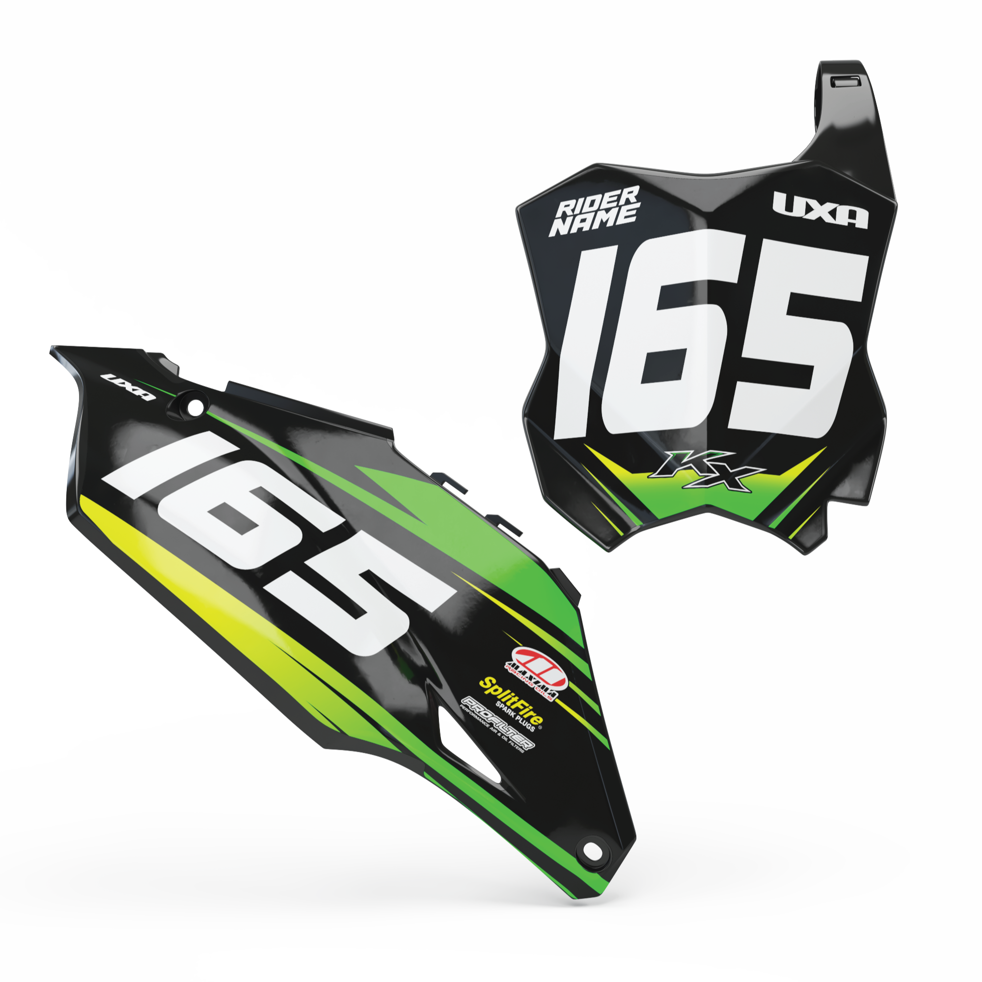 Kawasaki 'STATIC' Series Number Plate Graphics
