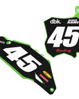 Kawasaki Customizable 'SOLID' Series Number Plate Graphics