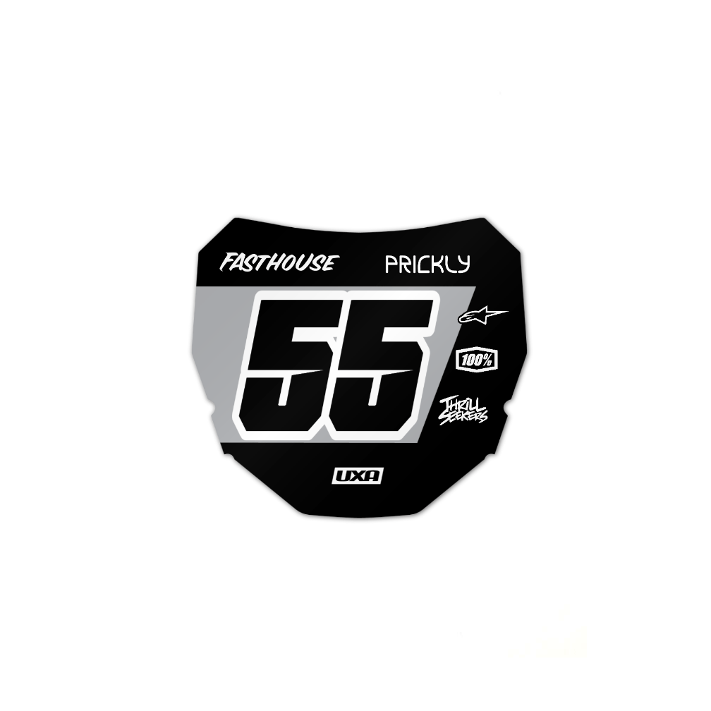 Gro Pro Number Sticker E-Ride Pro Customizable Number Plate Graphic