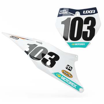 KTM 'PREMIUM WHITE' Series Number Plate Graphics