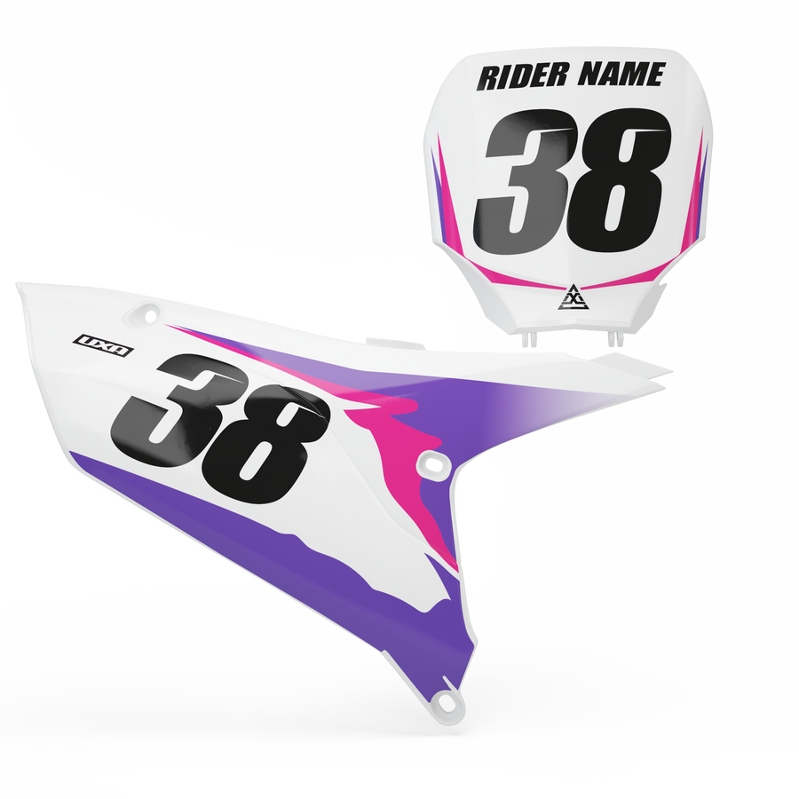 Yamaha 'RETRO' Series Number Plate Graphics