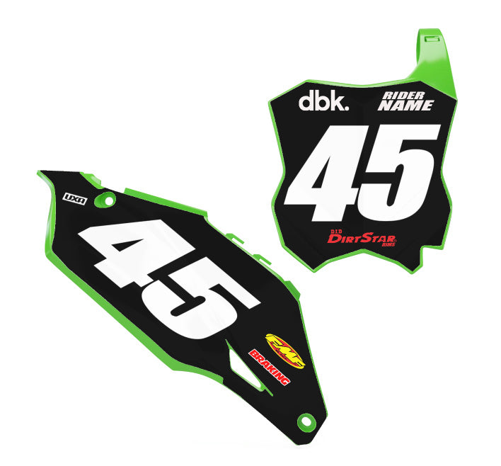 Kawasaki Customizable 'SOLID' Series Number Plate Graphics