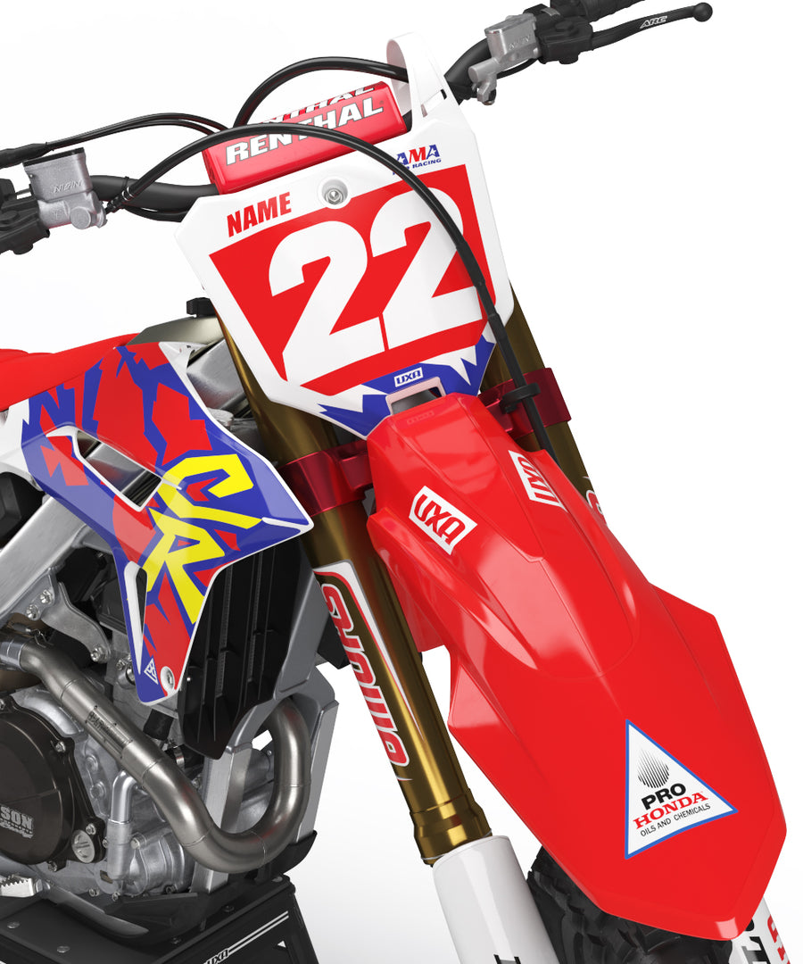 Honda 'ERA' Blue/Red Graphic Kit