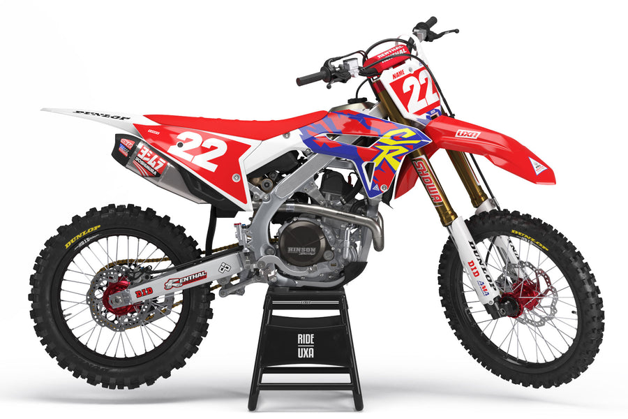 Honda 'ERA' Blue/Red Graphic Kit