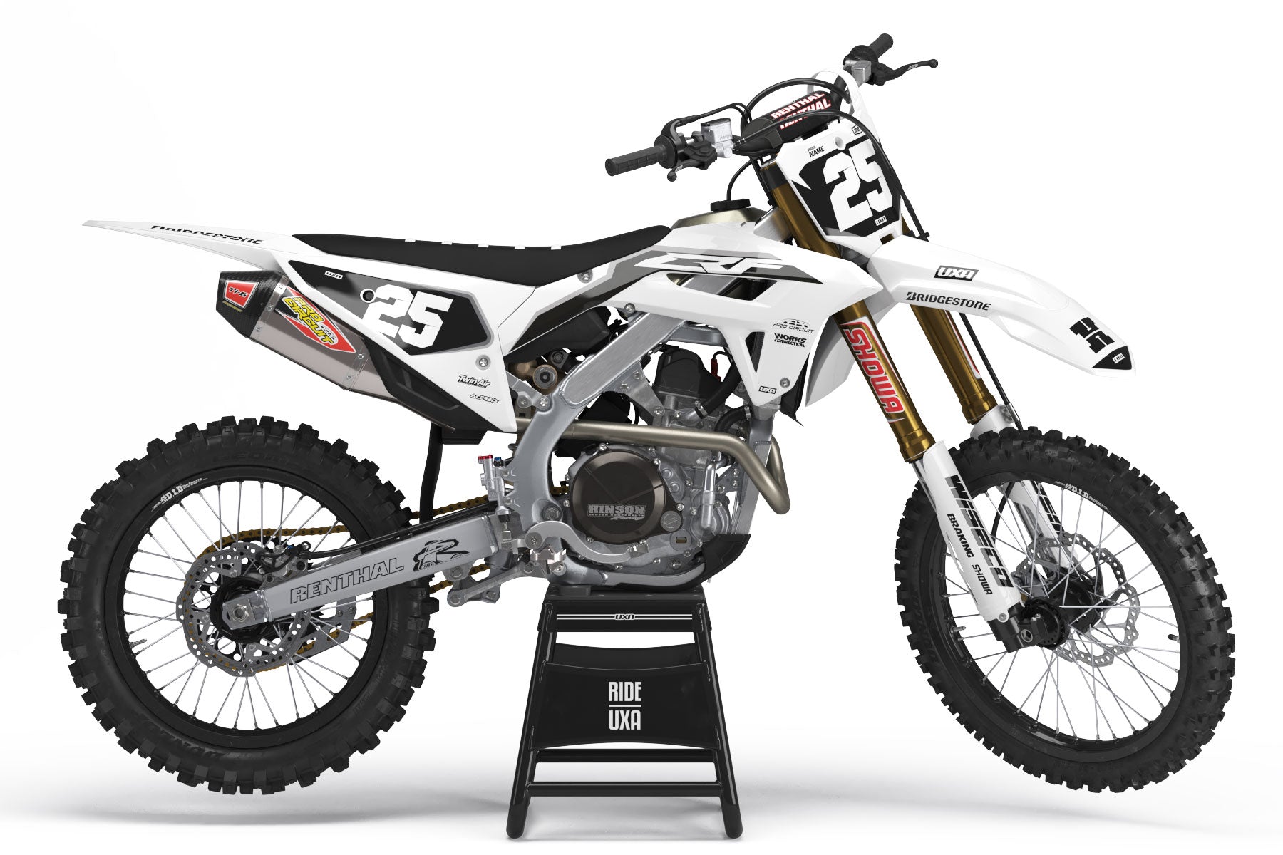 White Graphics Kit Honda White Graphic Kit | Strike Graphic Kit | RIDE UXA