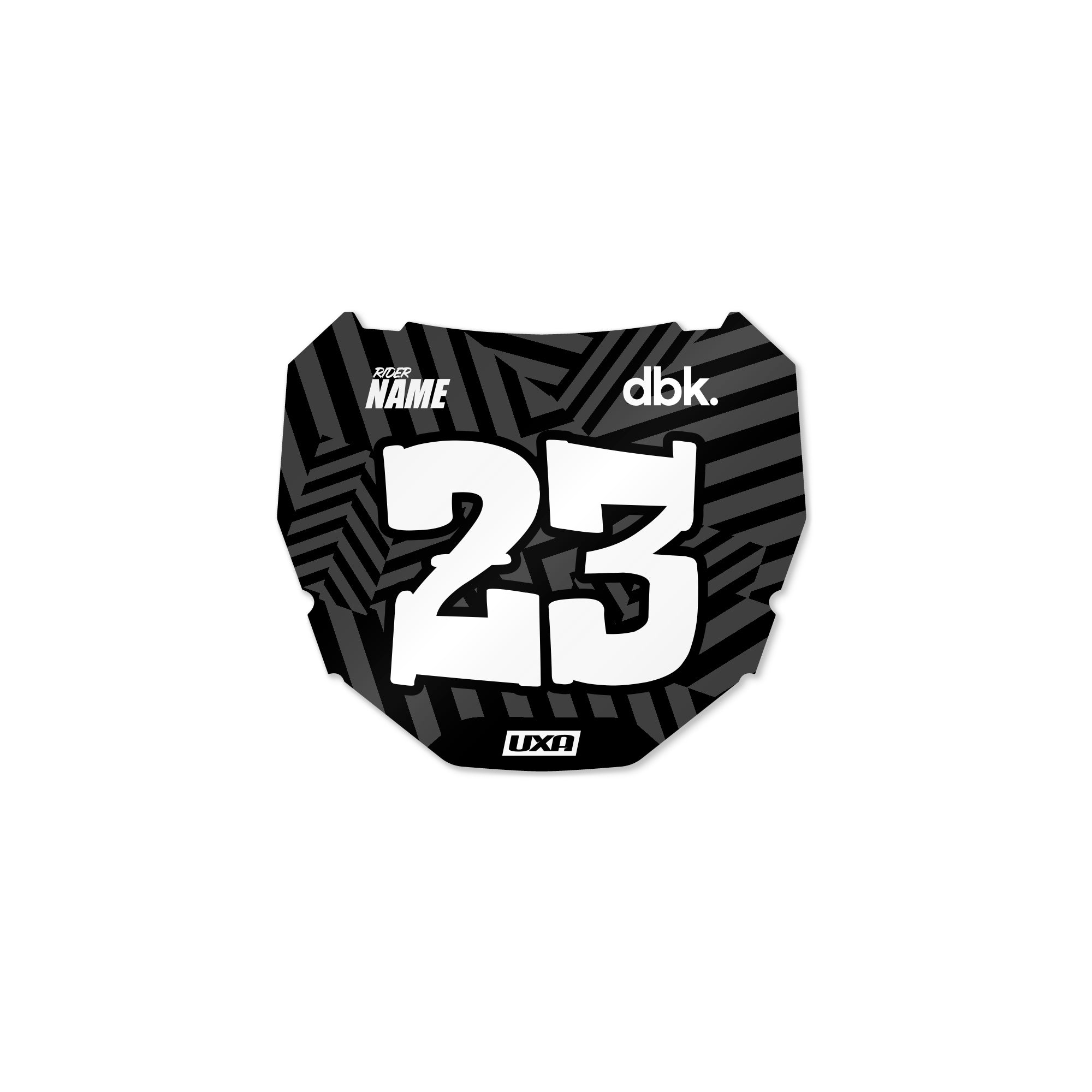 Surron Rear License Plate Surron 'X3' ODI Number Plate Graphic