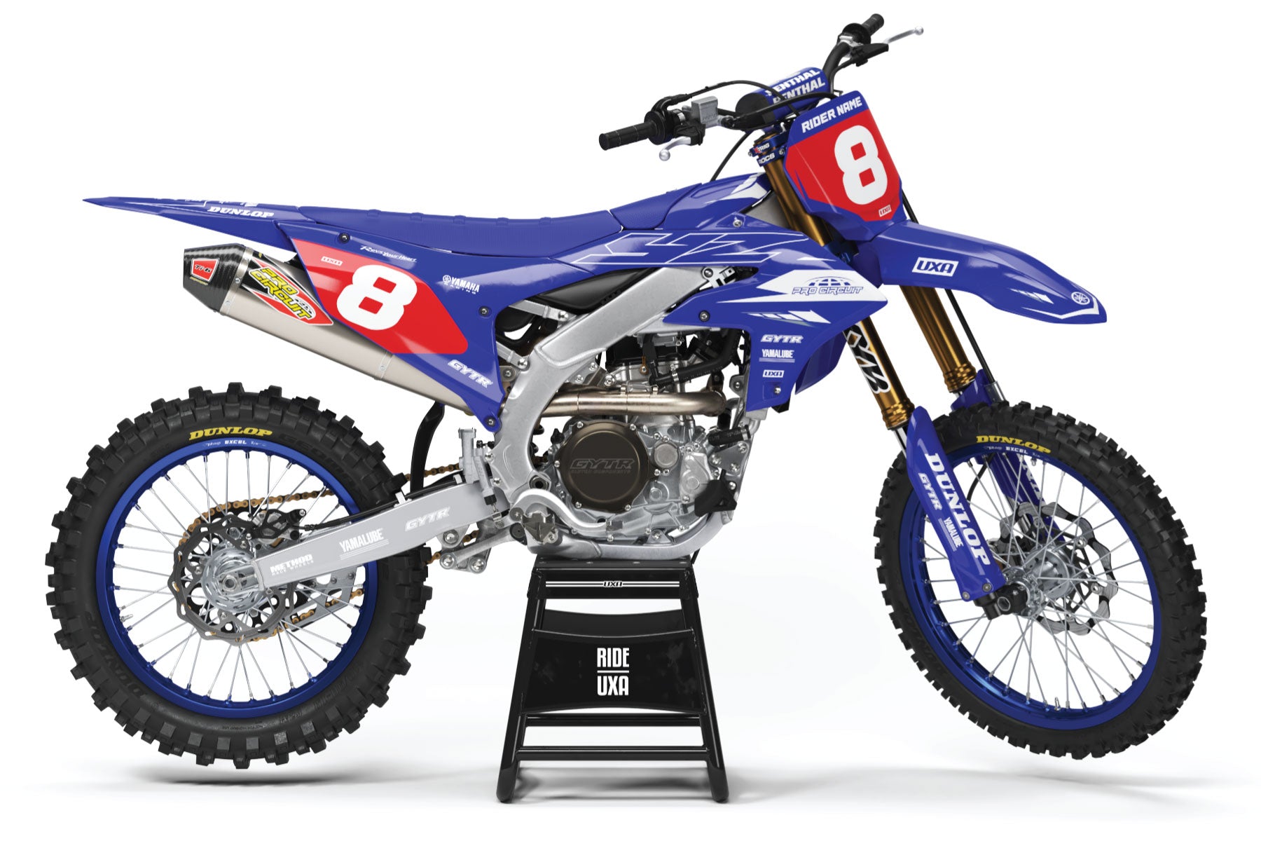 Yamaha 'TECH 1' Blue Graphics Kit