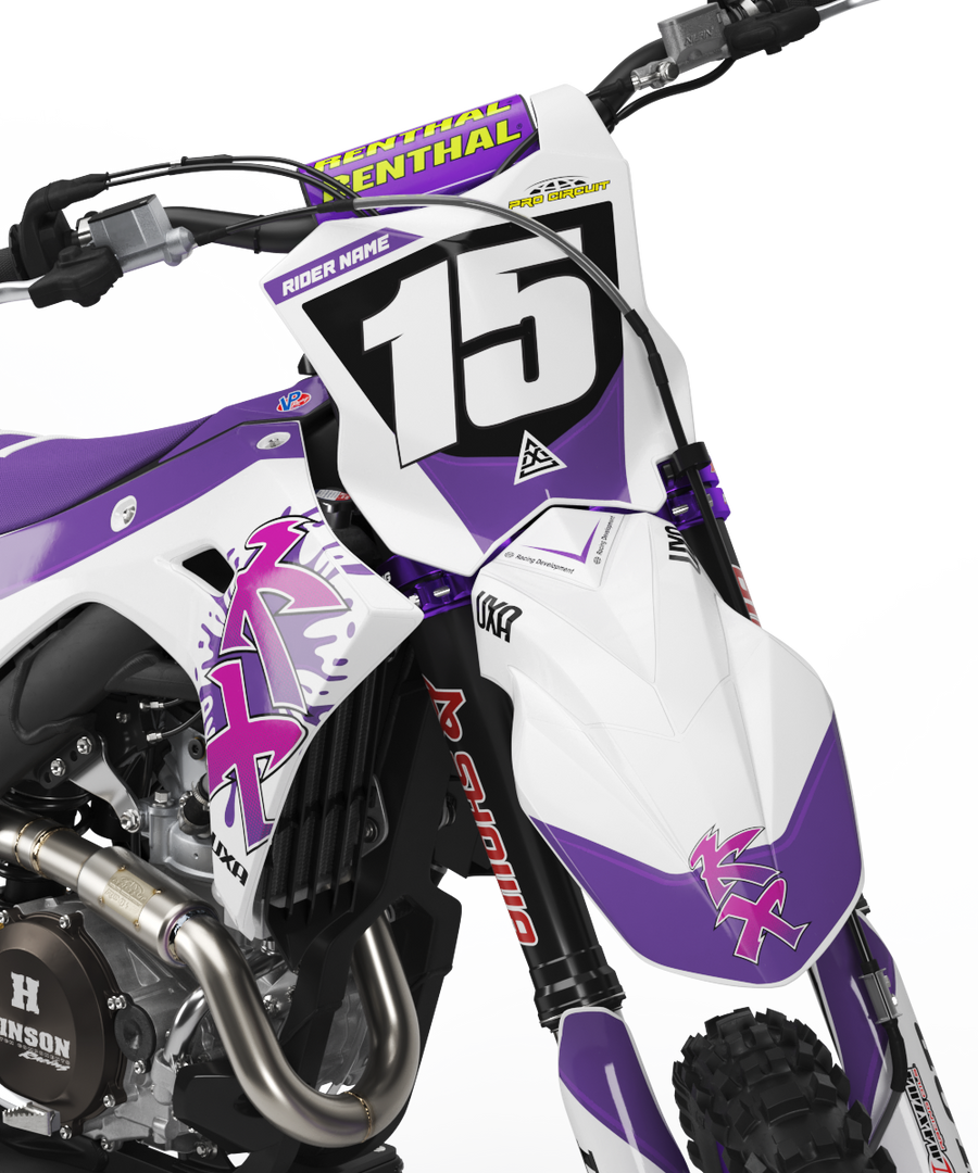 Kawasaki 'WHITE RETRO' Graphic Kit
