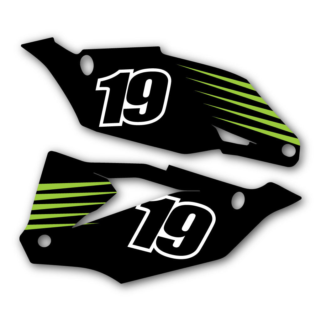 Kawasaki - Side Number Plate Graphics