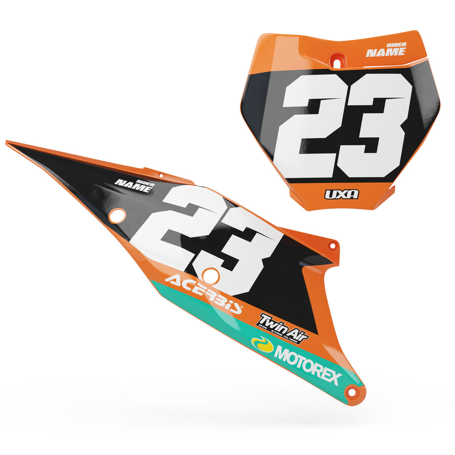 KTM 'PILOT' Series Number Plate Graphics