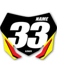 Suzuki - Front Number Plate Graphic
